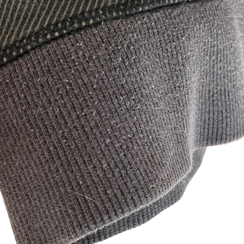 Lululemon Black Asymmetric Striped Moto Jacket SZ Medium - Picture 9 of 10